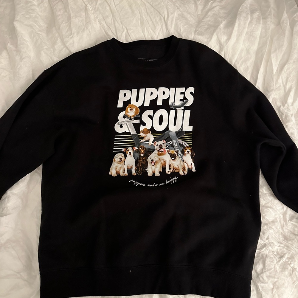 Puppies make me happy pullover
